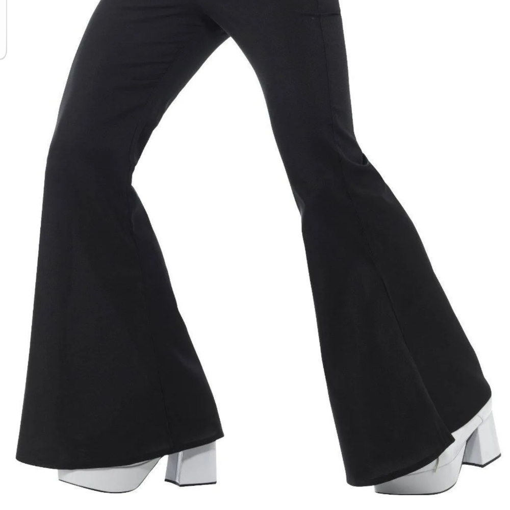 Smiffy's 70's Flared Black Trousers Costume